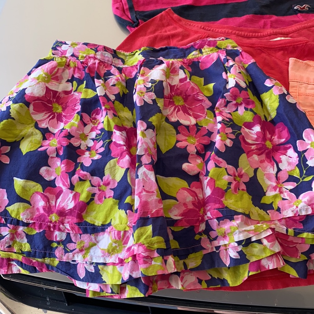 Bundle of 3 tops, shorts and skirt